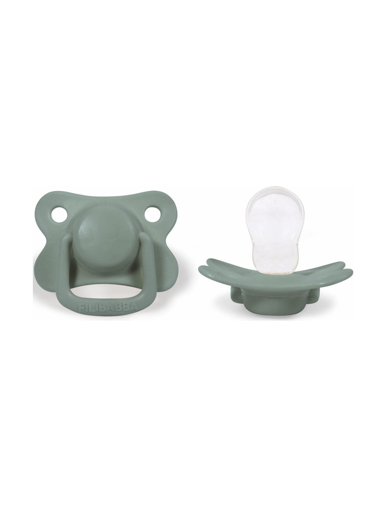 Filibabba 2-Pack Pacifiers - Moss Green +6 Months Baby & Maternity Pacifiers Grønn Filibabba