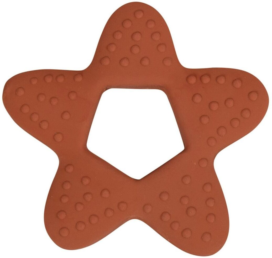 Filibabba Teether - Star Natural Rubber - Rust Toys Baby Toys Teething Toys Oransje Filibabba