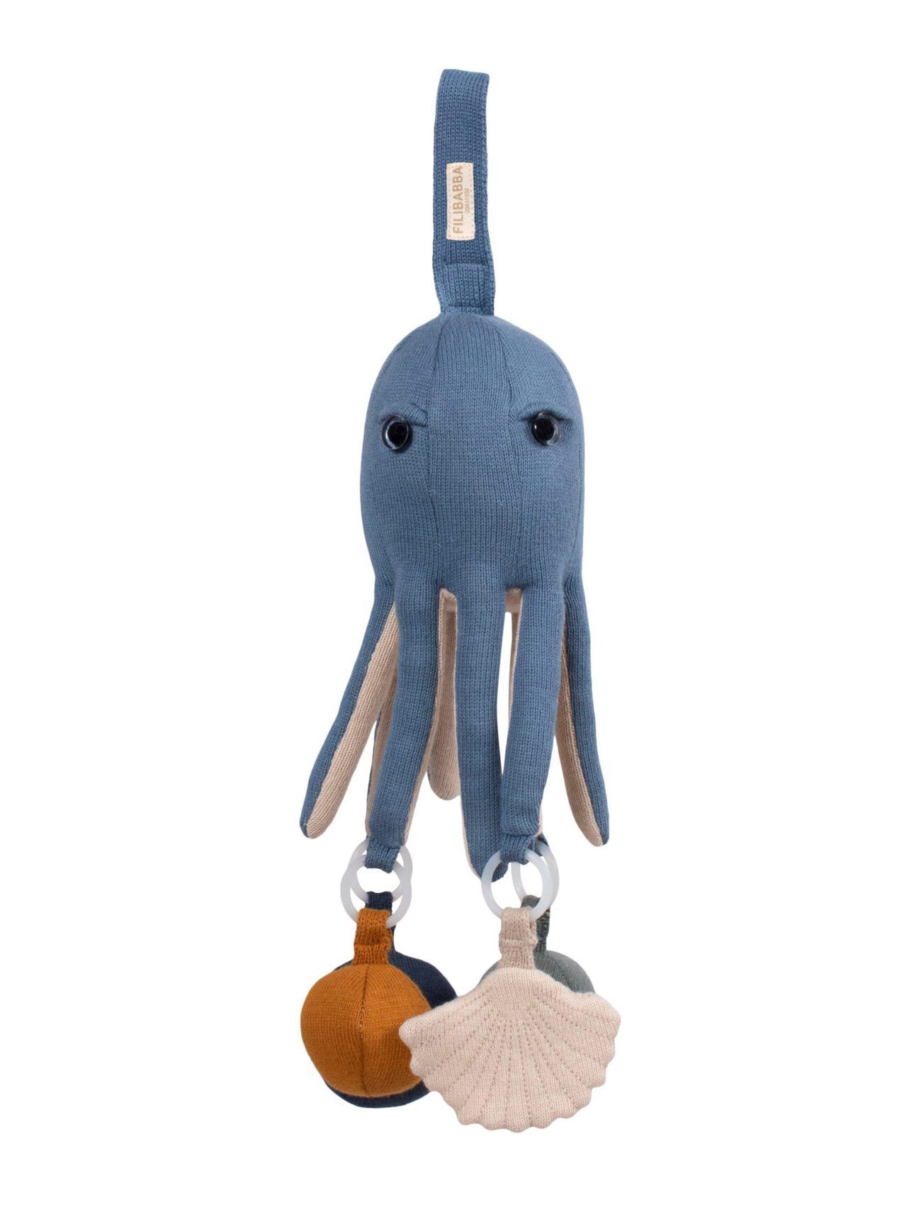 Filibabba Activity Toy - Otto The Octopus Touch & Play Muddly Blue Toys Baby Toys Activity Toys Blå Filibabba