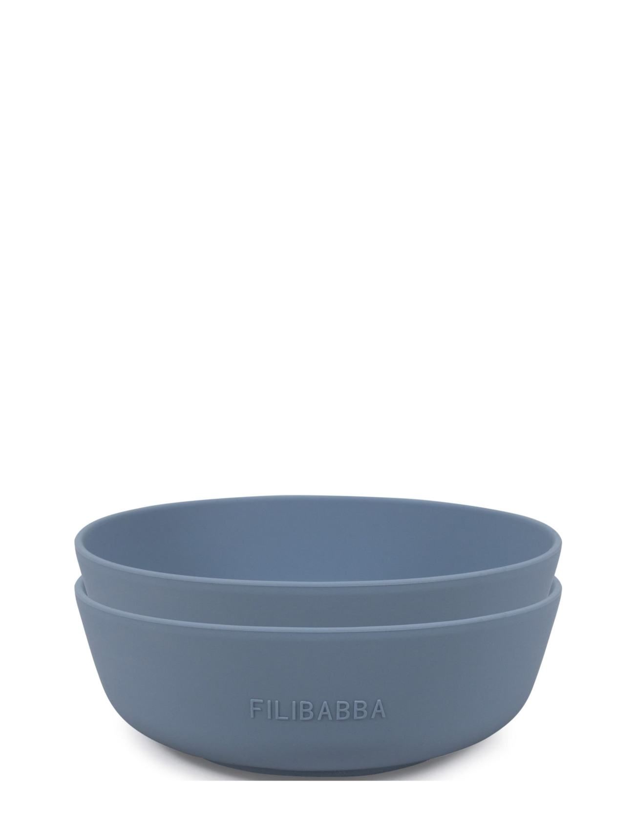 Filibabba Silic Bowl 2-Pack - Powder Blue Home Meal Time Plates & Bowls Bowls Blå Filibabba