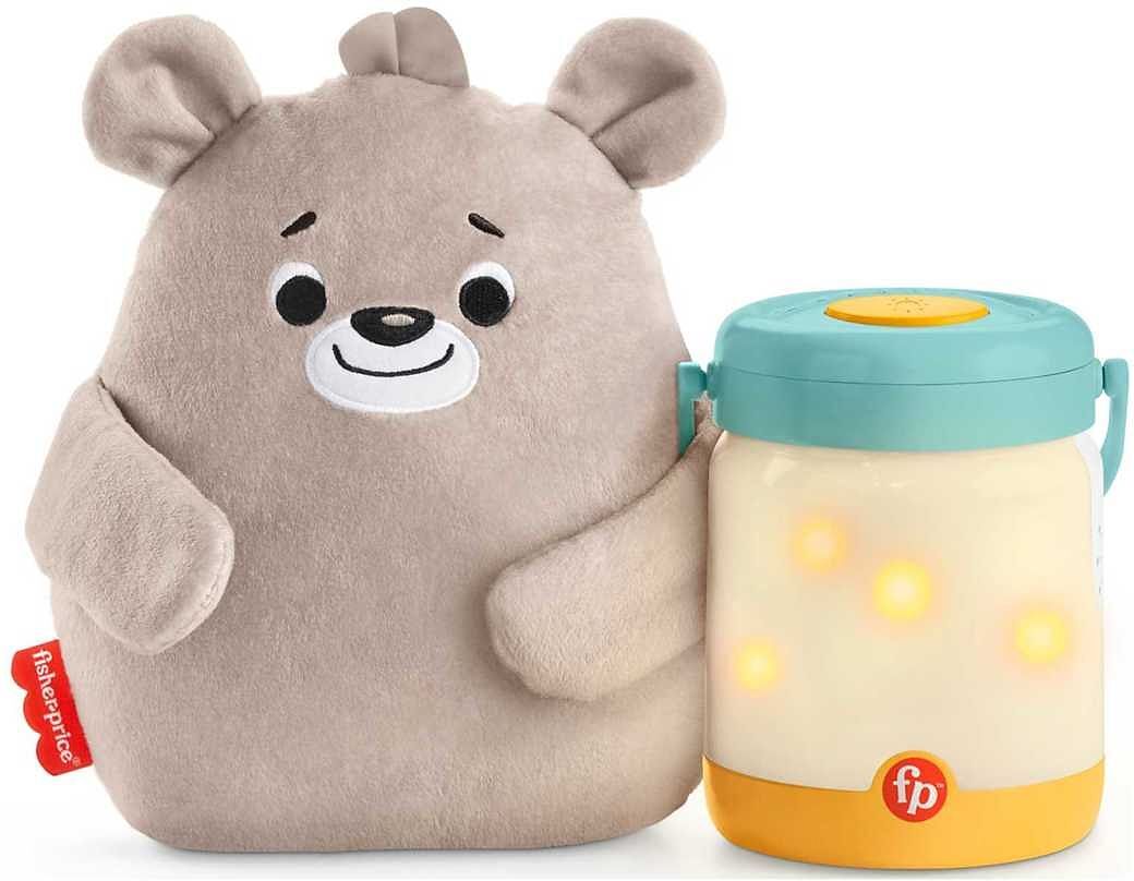 Fisher-Price Bear & Firefly Soother Toys Baby Toys Educational Toys Activity Toys Grå Fisher-Price