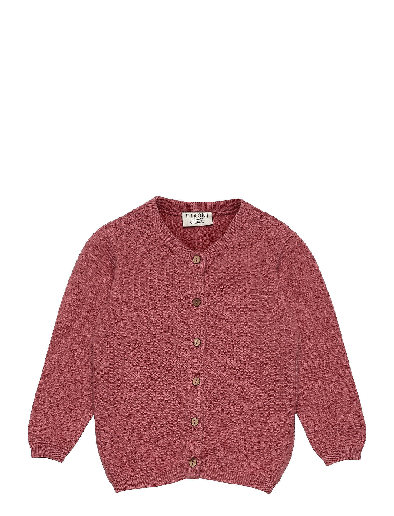 Fixoni Knitted Cardigan Strikkegenser Cardigan Rosa Fixoni