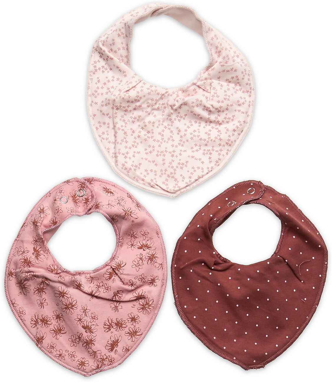 Fixoni Bandana Bibs Aop 3-Pack Baby & Maternity Care & Hygiene Dry Bibs Rosa Fixoni