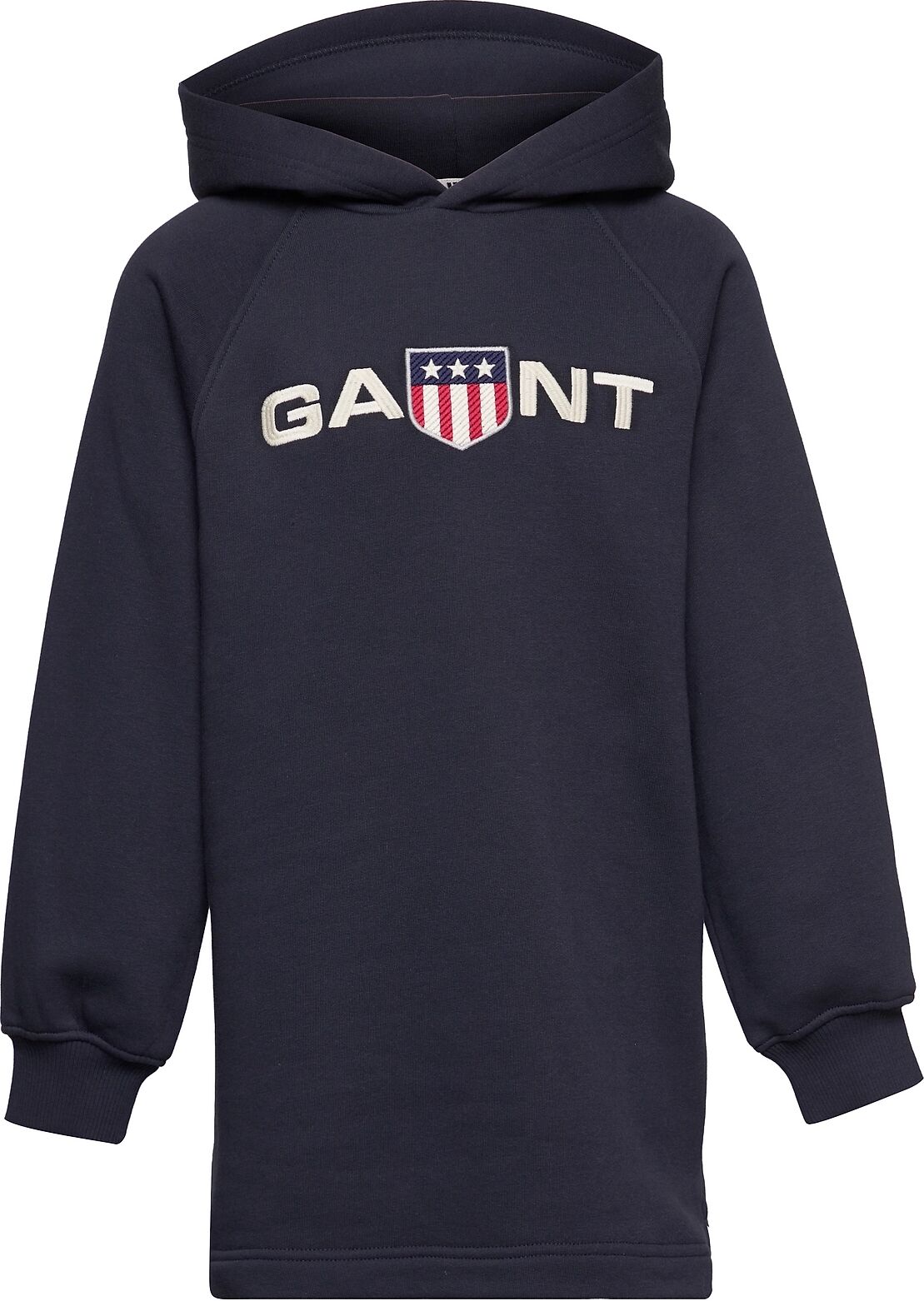 GANT D1. Retro Shield Hoodie Dress Dresses & Skirts Dresses Casual Dresses Long-sleeved Casual Dresses Blå GANT