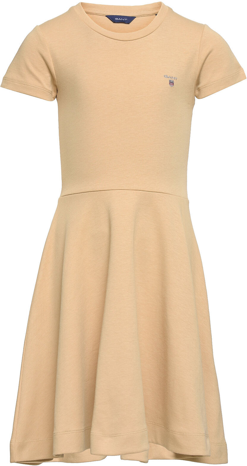 GANT Original Jersey Dress Dresses & Skirts Dresses Casual Dresses Short-sleeved Casual Dresses Beige GANT