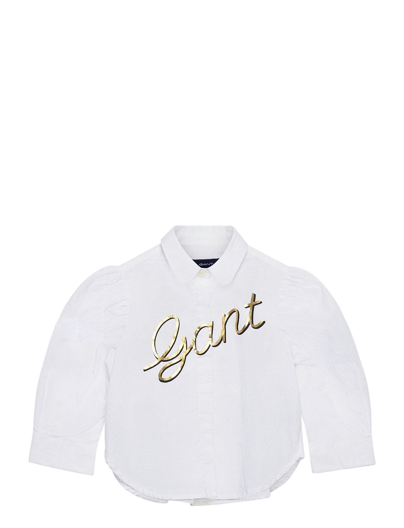 GANT D1. Gant Script Shirt Skjorte Hvit GANT