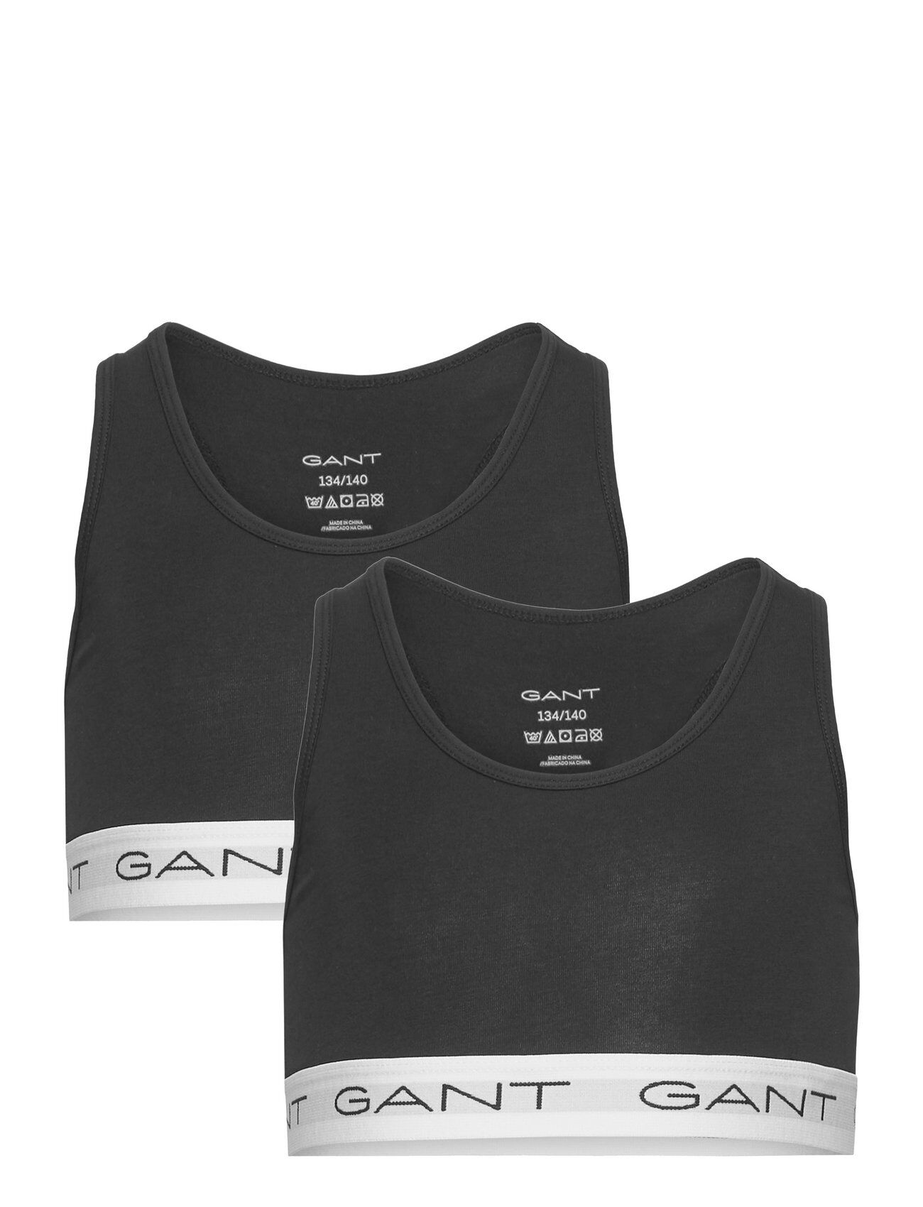 GANT 2-Pack Top Night & Underwear Underwear Tops Svart GANT