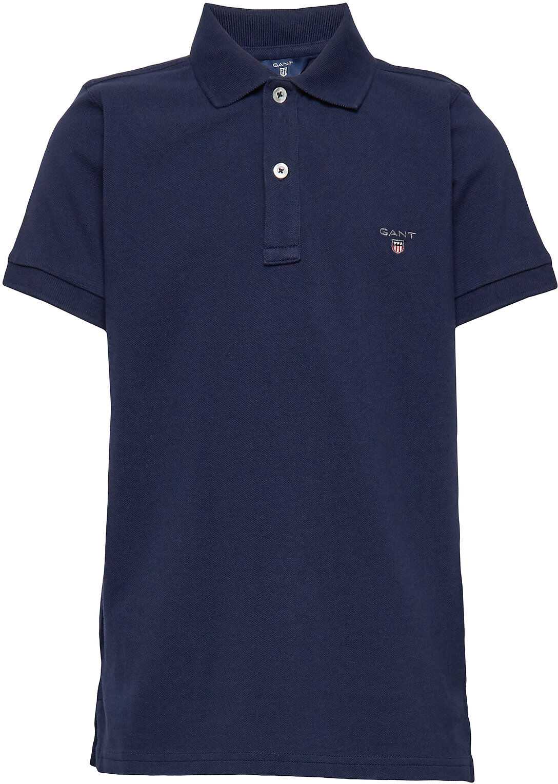 GANT D1. The Original Pique T-shirts Polo Shirts Short-sleeved Polo Shirts Blå GANT