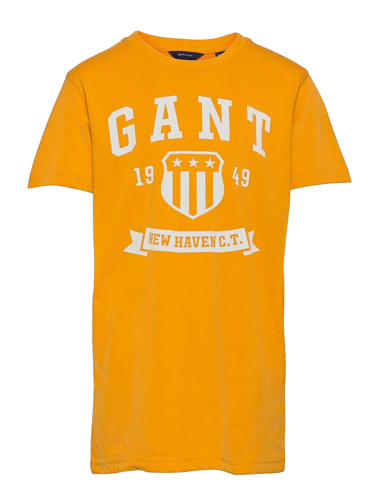 GANT D2. New Haven Banner Ss T-Shirt T-shirts Short-sleeved Oransje GANT