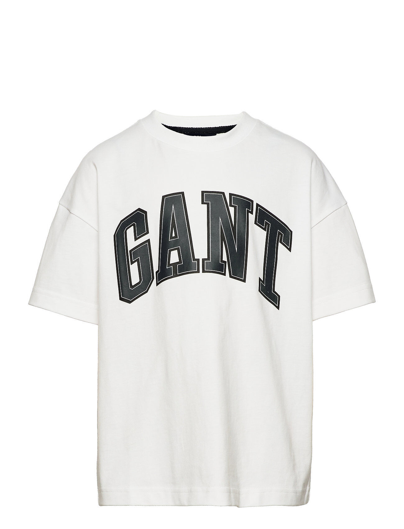 GANT D1. Graphic Ss T-Shirt T-shirts Short-sleeved Hvit GANT