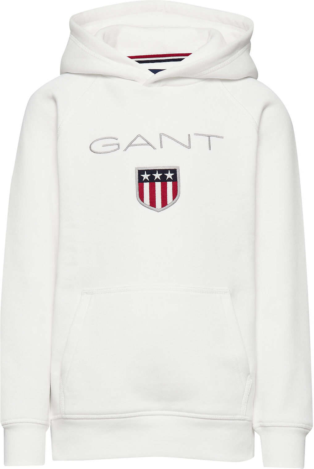 Gant Shield Hoodie Hettegenser Genser Hvit GANT