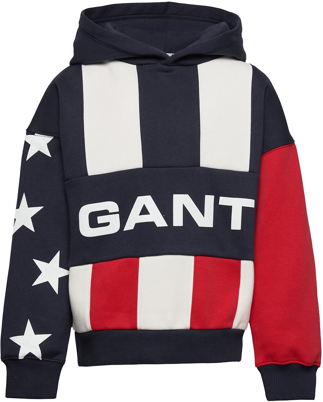 GANT D1. Retro Stars And Stripes Hoodie Hettegenser Genser Multi/mønstret GANT