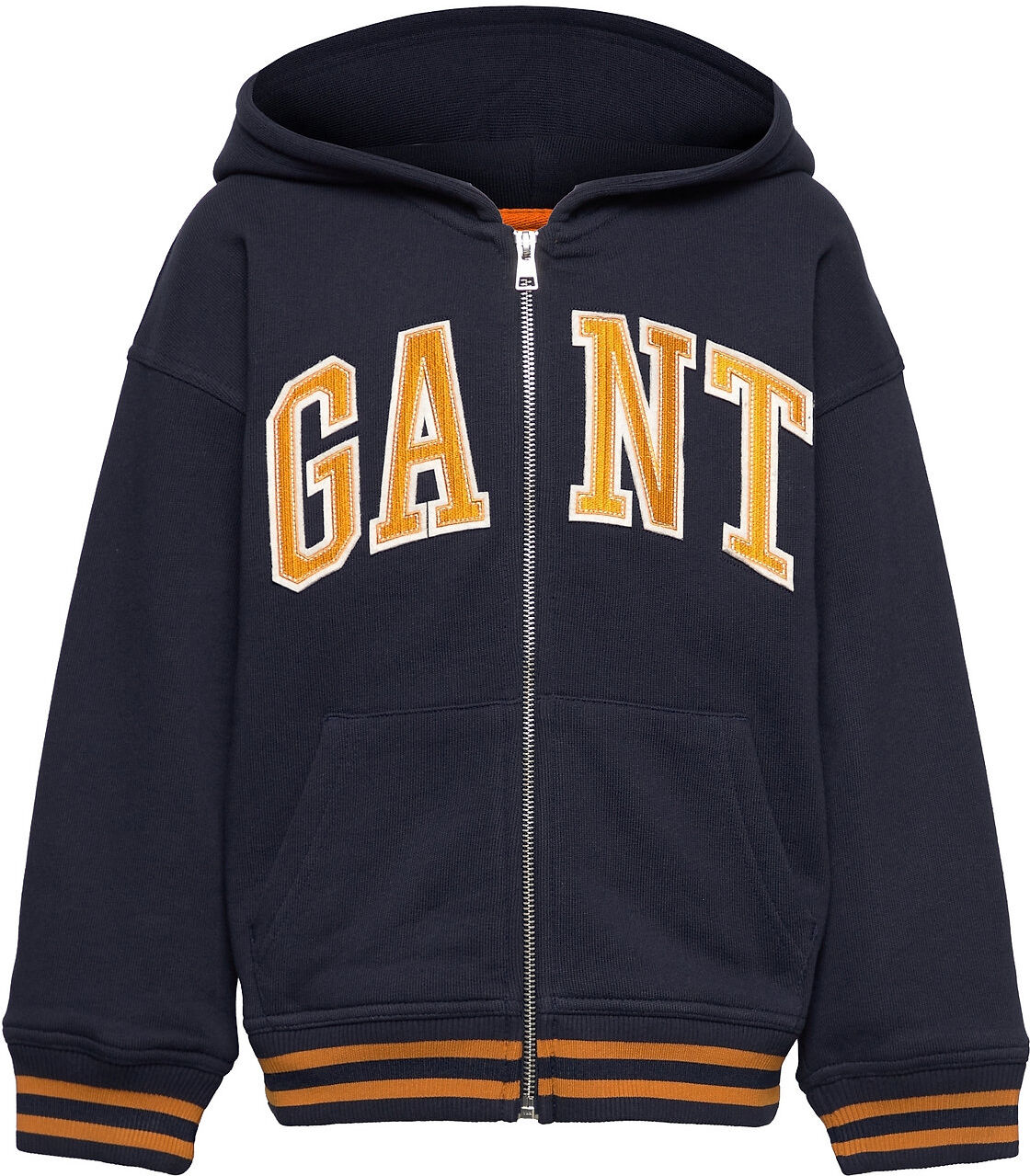 GANT D1. Graphic Full Zip Hoodie Hettegenser Genser Multi/mønstret GANT