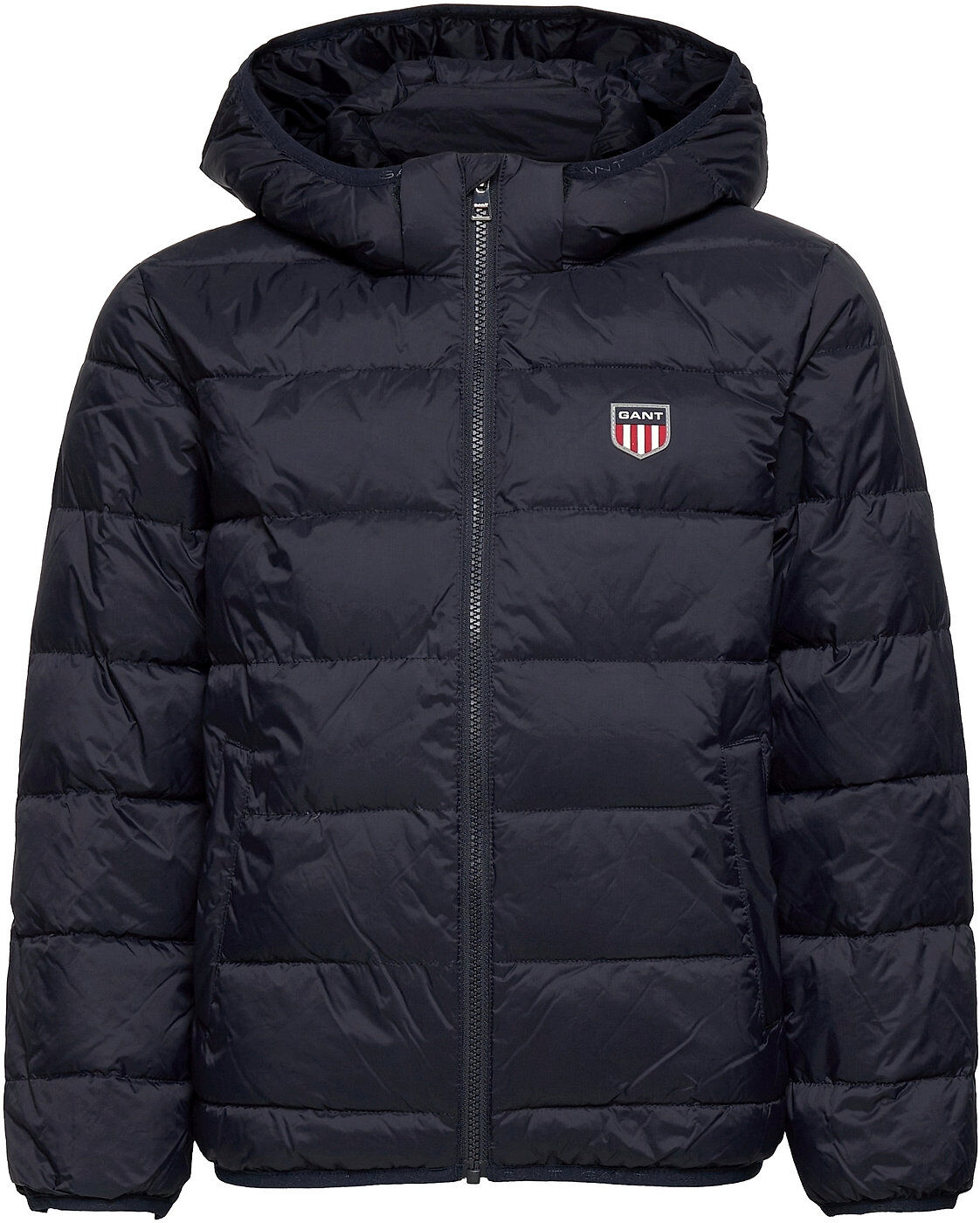 GANT D2. Lt Weight Puffer Jacket Fôret Jakke Blå GANT