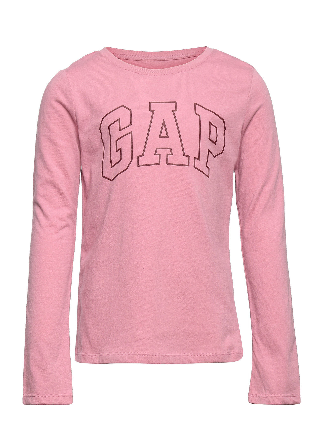 GAP Ie Ls Logo Val Gr T T-shirts Long-sleeved T-shirts Rosa GAP