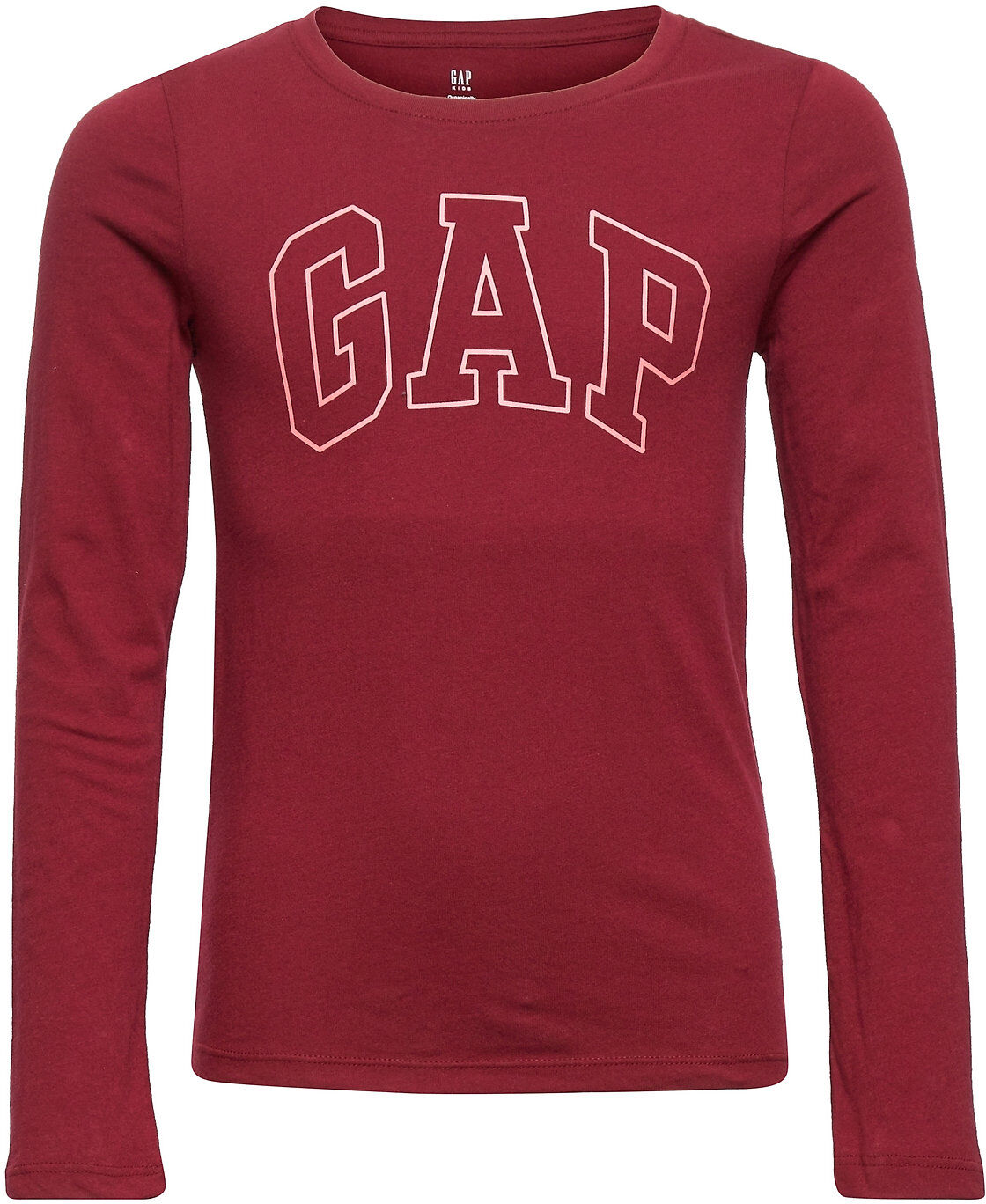 GAP Ie Ls Logo Val Gr T T-shirts Long-sleeved T-shirts Rød GAP