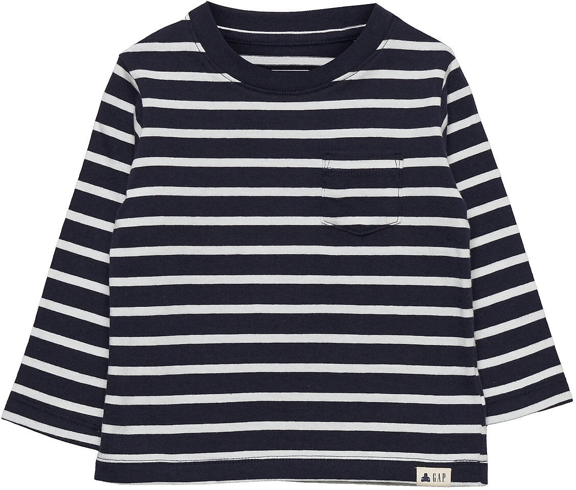 GAP Toddler 100% Organic Cotton Mix And Match Stripe T-Shirt T-shirts Long-sleeved T-shirts Multi/mønstret GAP