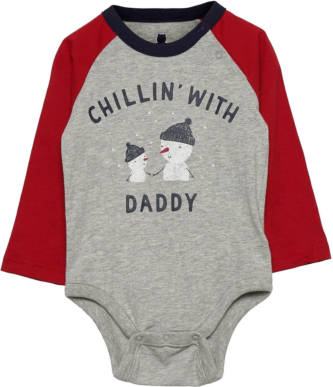 GAP Baby 100% Organic Cotton Mix And Match Holiday Graphic Bodies Long-sleeved Multi/mønstret GAP