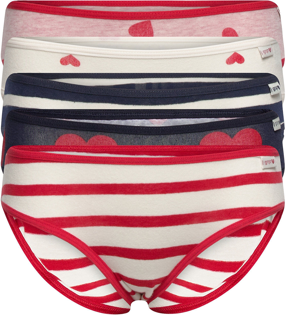 GAP Kids Organic Cotton Print Bikini Briefs Night & Underwear Underwear Panties Multi/mønstret GAP