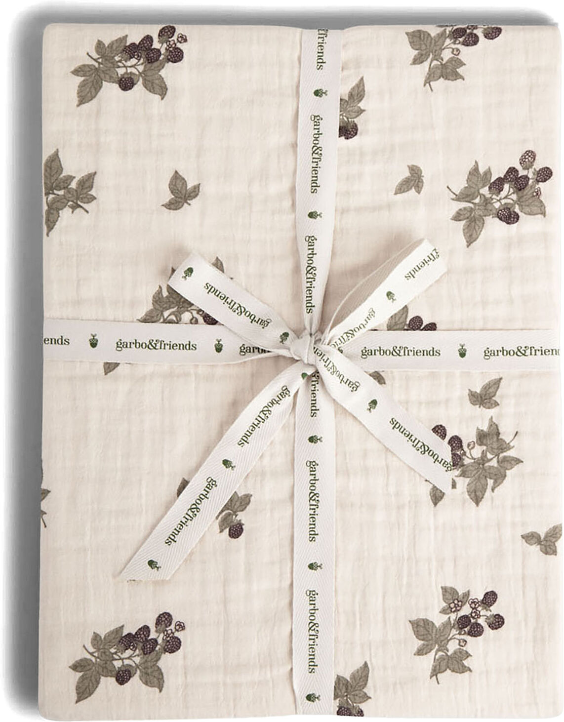 Garbo&Friends Muslin Fitted Sheet Single 90X200 Home Sleep Time Bed Sheets Multi/mønstret Garbo&Friends