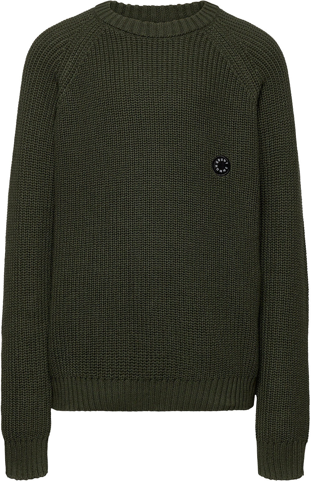 Grunt Nick Crew Knit Pullover Grønn Grunt