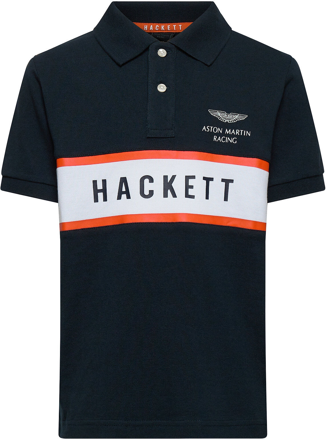 Hackett London Amr Chest Panel B T-shirts Polo Shirts Short-sleeved Polo Shirts Blå Hackett London