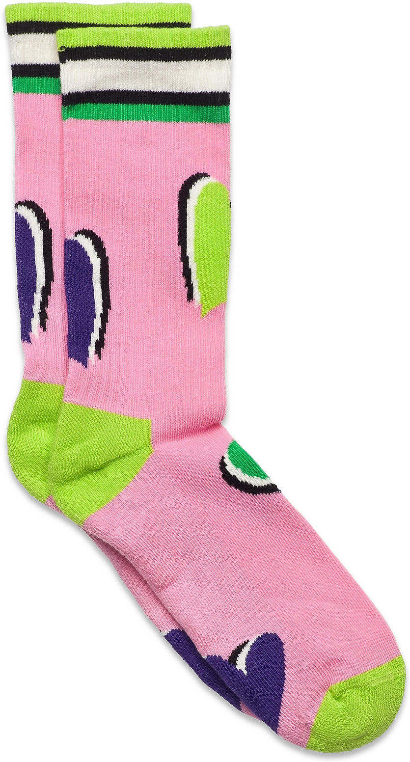 Happy Socks Kids Hearts Rib Sock Socks & Tights Socks Multi/mønstret Happy Socks