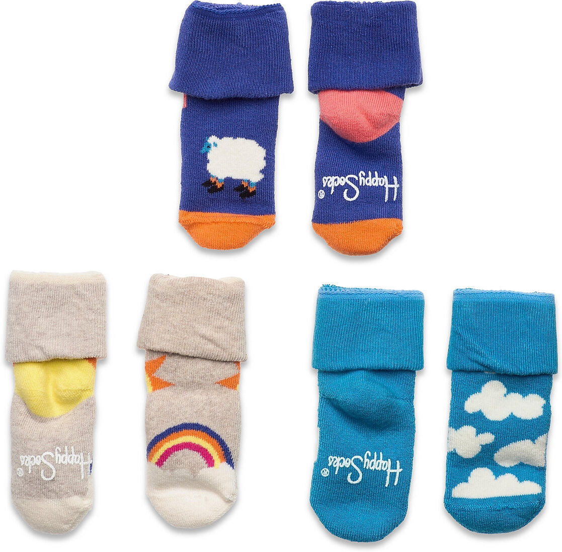 Happy Socks Kids Over The Clouds Terry Gift Set Socks & Tights Socks Blå Happy Socks