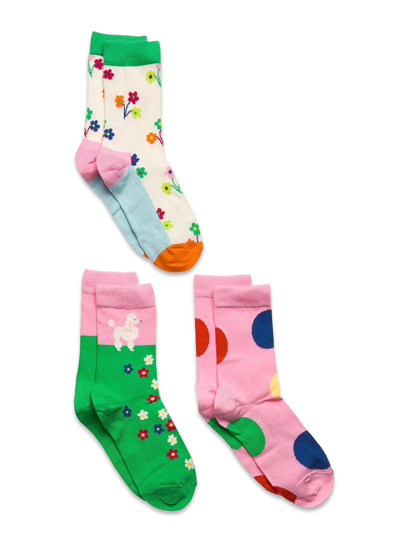Happy Socks 3-Pack Flower Socks Gift Set Socks & Tights Socks Multi/mønstret Happy Socks
