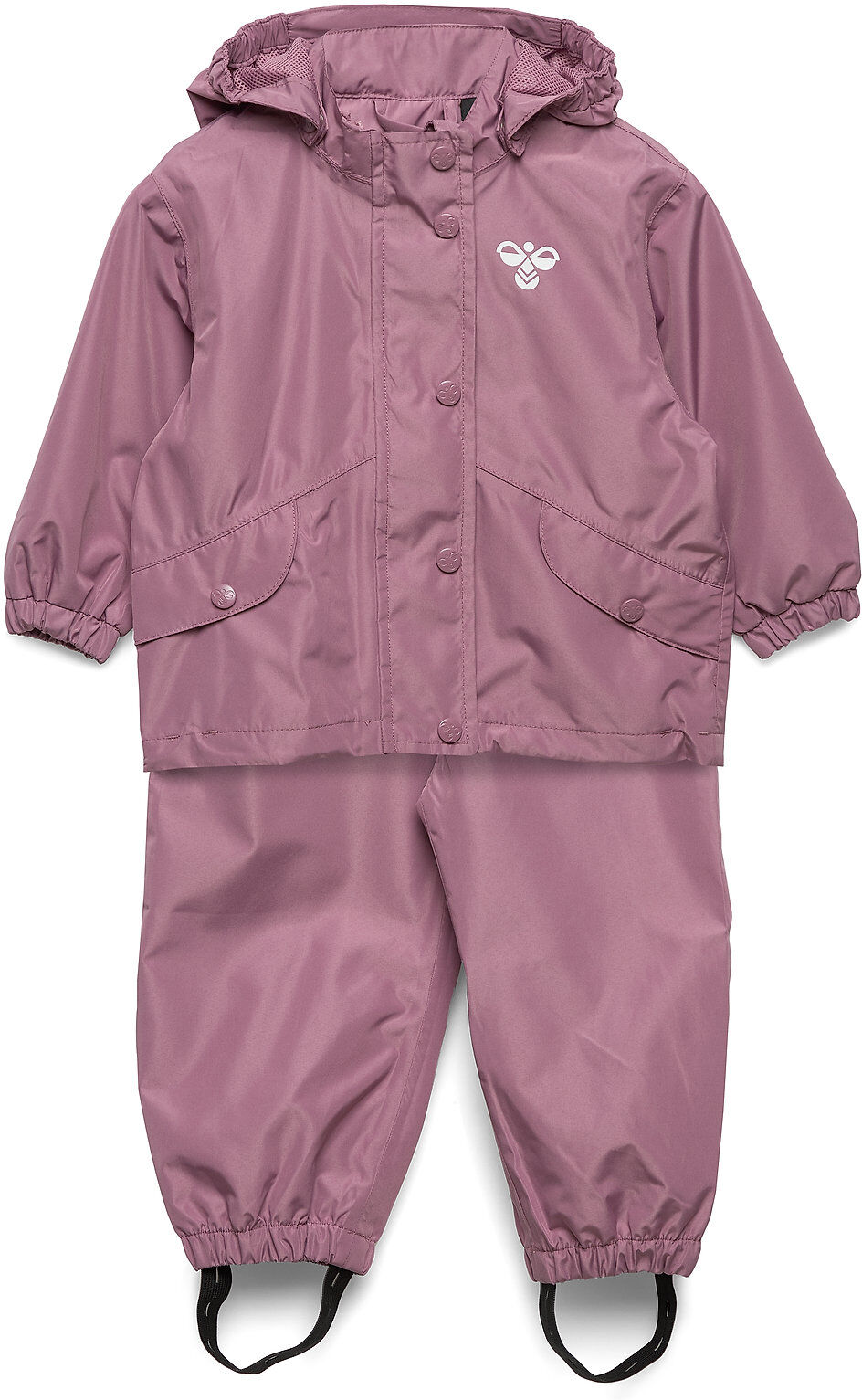 Hummel Hmlreva Rainsuit Mini Outerwear Coveralls Rainwear Sets & Coveralls Lilla Hummel