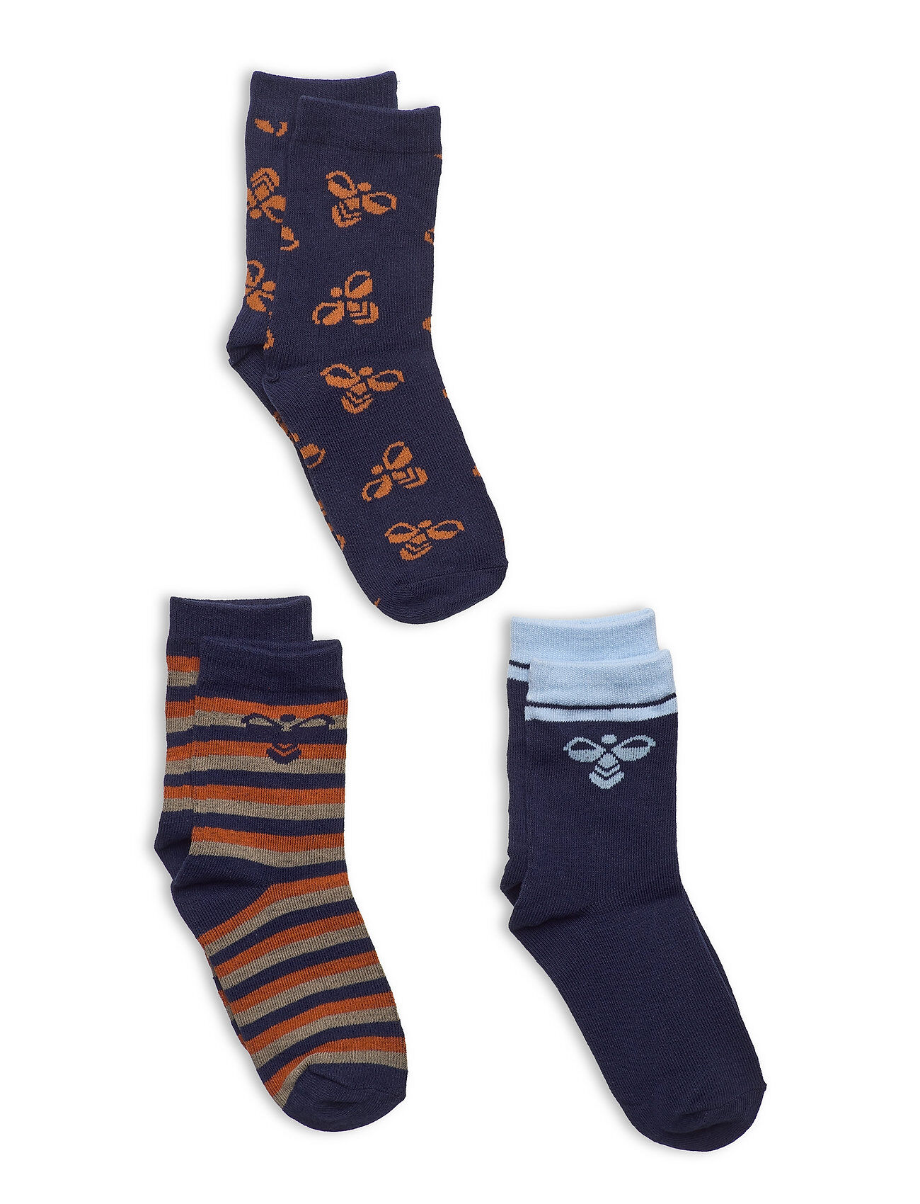 Hummel Hmlalfie Sock 3-Pack Socks & Tights Socks Blå Hummel