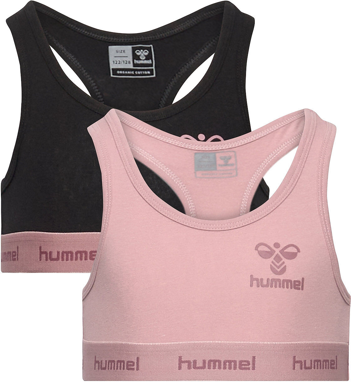 Hummel Hmlcarolina Top 2-Pack Night & Underwear Underwear Tops Rosa Hummel