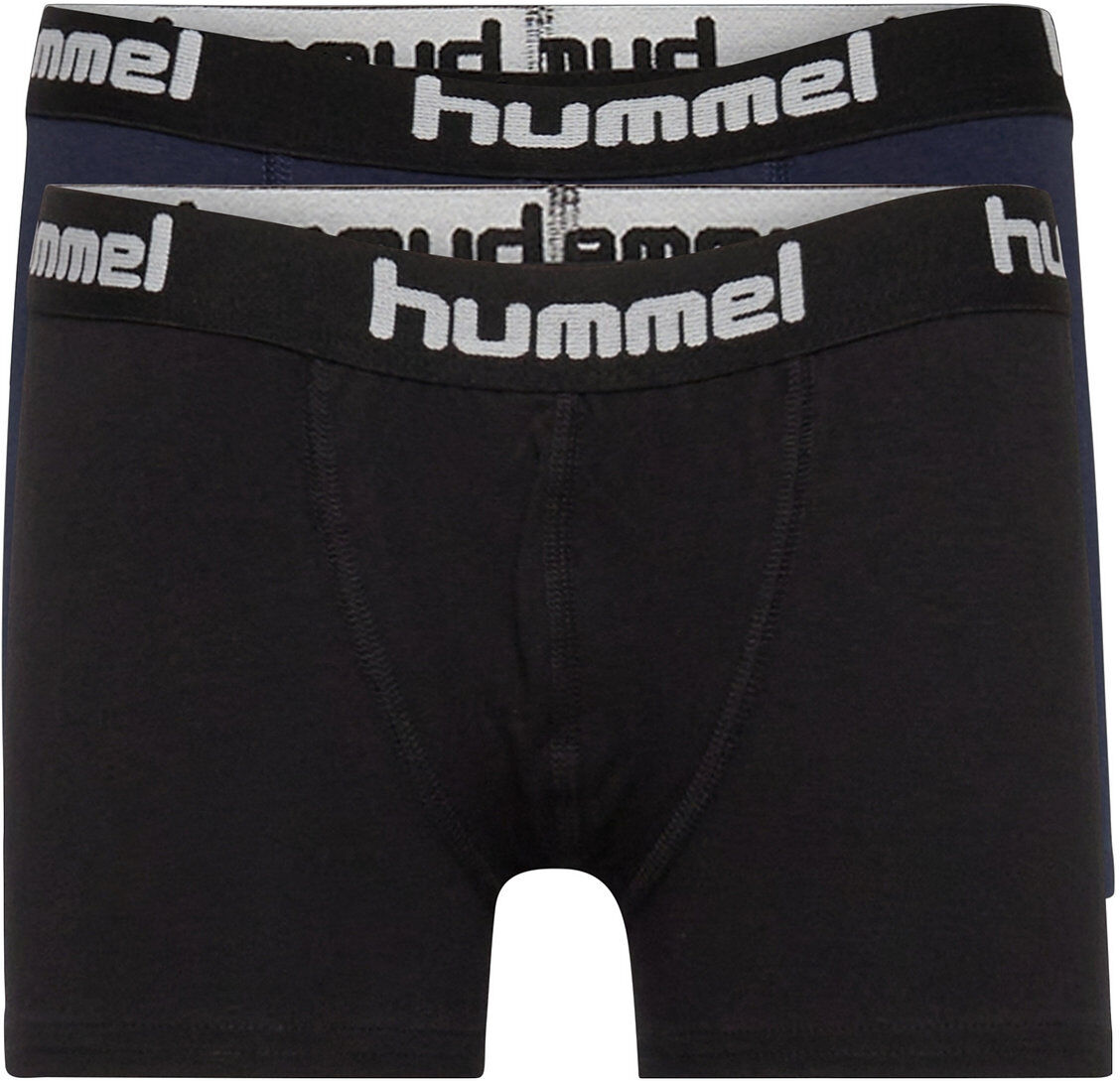 Hummel Hmlnolan Boxers 2-Pack Night & Underwear Underwear Underpants Blå Hummel