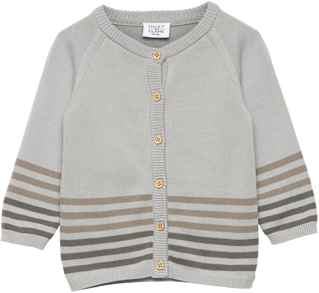 Hust & Claire Charlie - Cardigan Strikkegenser Cardigan Grå Hust & Claire