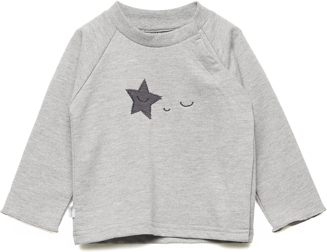 Hust & Claire Chili - Sweatshirt L/S T-shirts Long-sleeved T-shirts Grå Hust & Claire