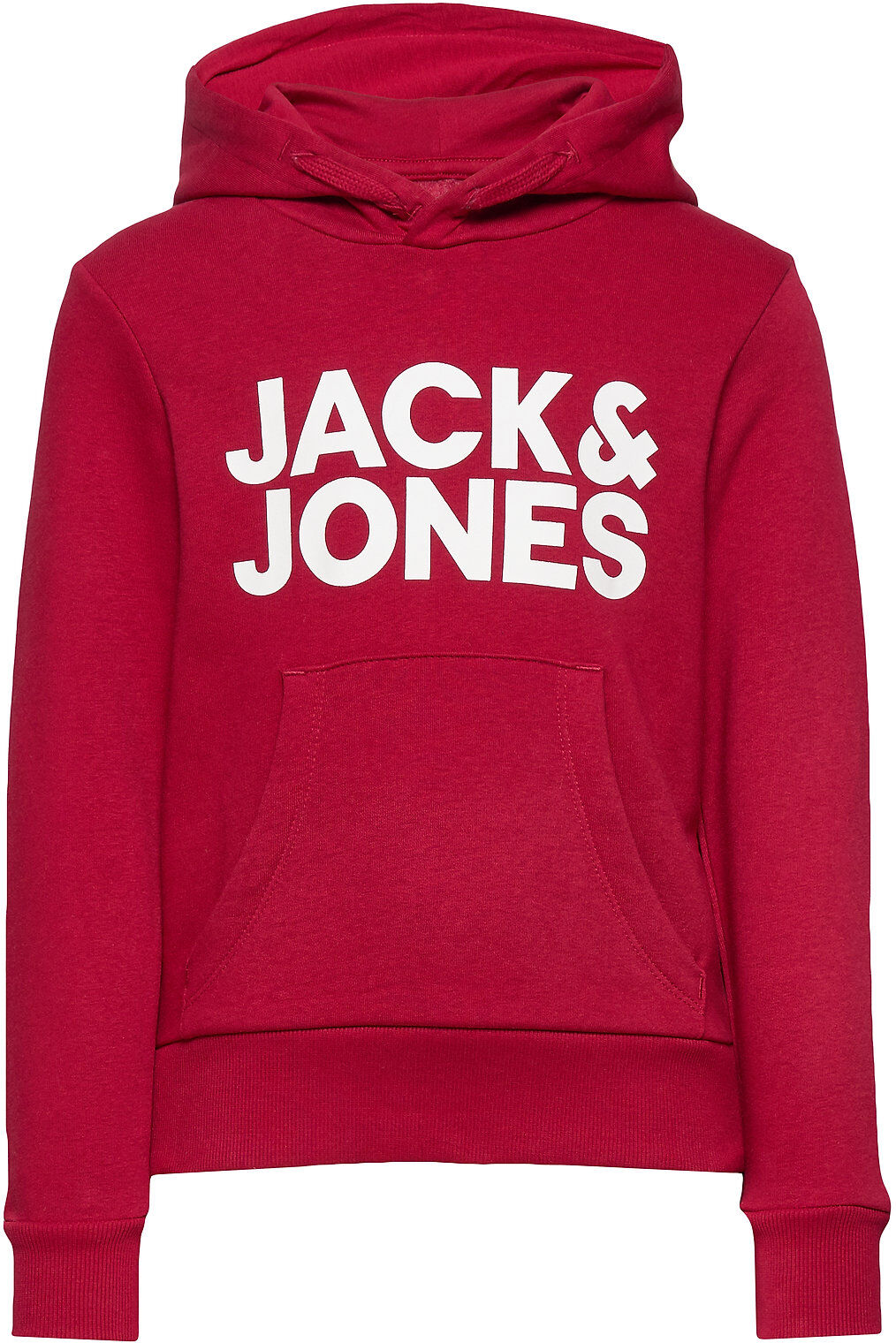 Jack & Jones Jjecorp Logo Sweat Hood Jnr Hettegenser Genser Rød Jack & J S