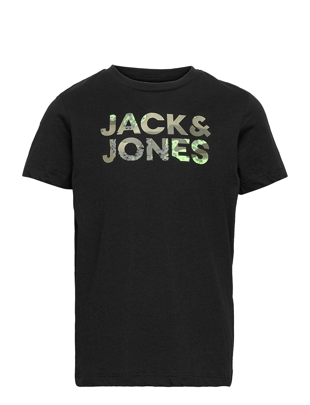 Jack & Jones Jjsoldier Logo Tee Ss Crew Neck Jr T-shirts Short-sleeved Svart Jack & J S
