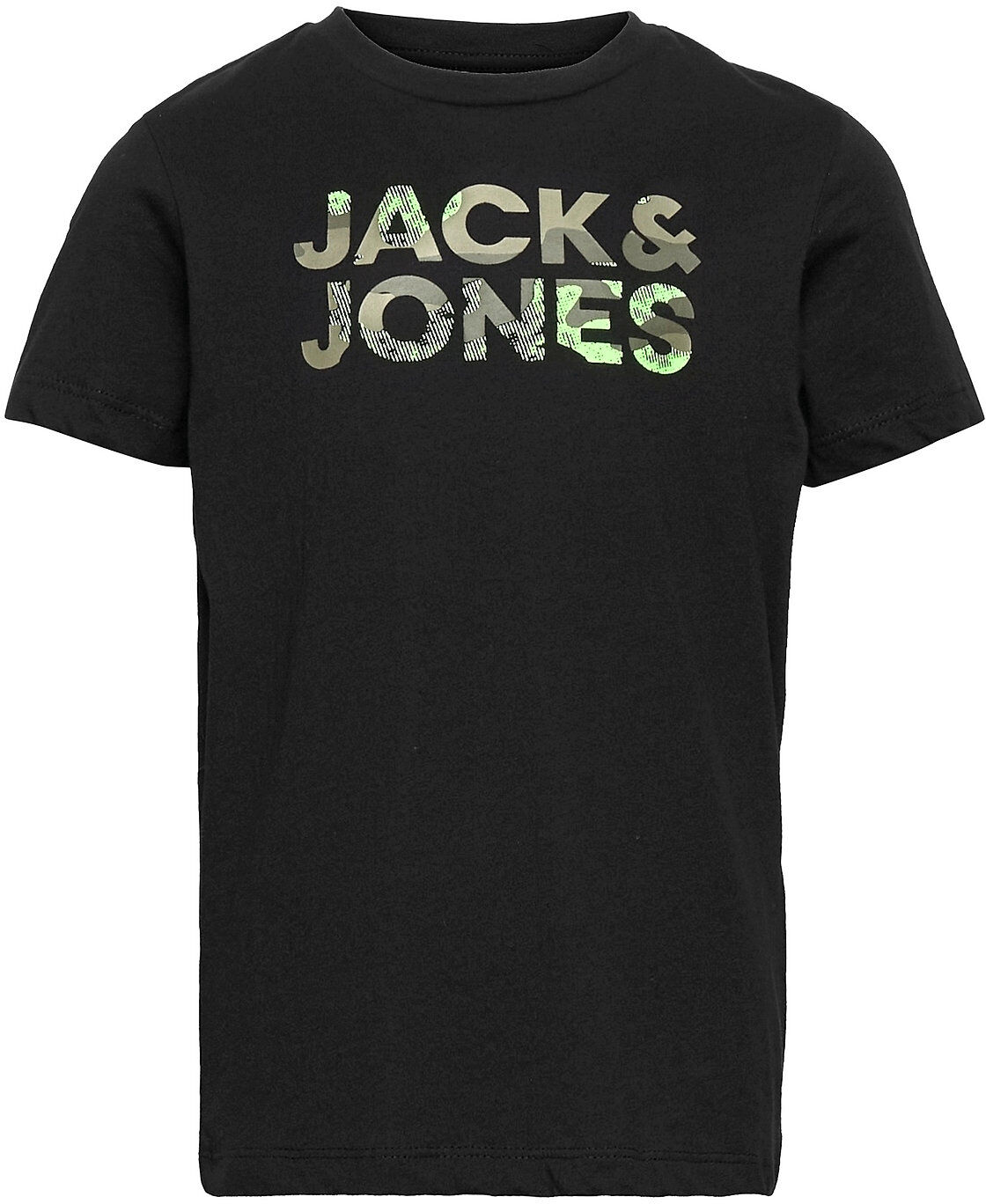 Jack & Jones Jjsoldier Logo Tee Ss Crew Neck Jr T-shirts Short-sleeved Svart Jack & J S