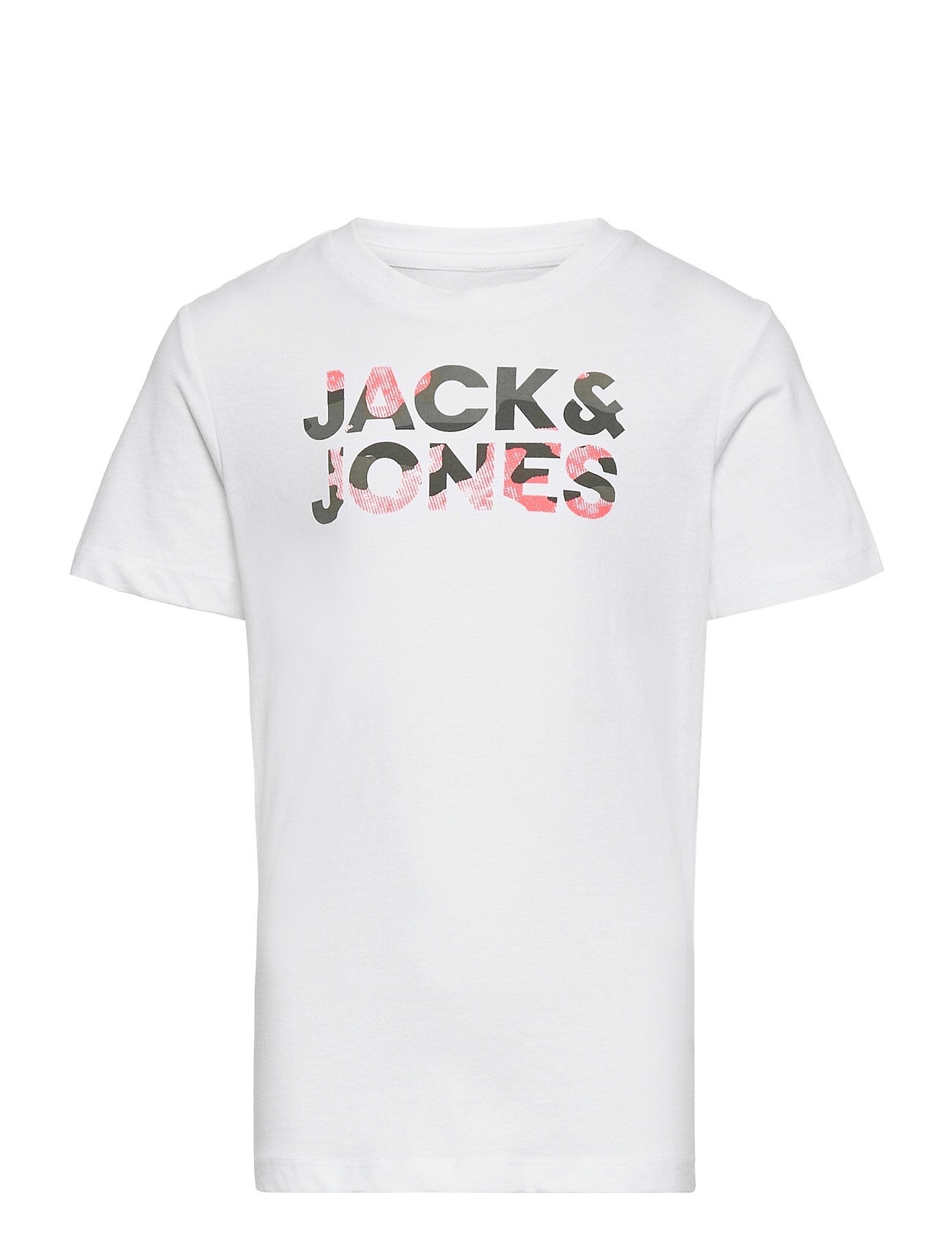 Jack & Jones Jjsoldier Logo Tee Ss Crew Neck Jr T-shirts Short-sleeved Hvit Jack & J S