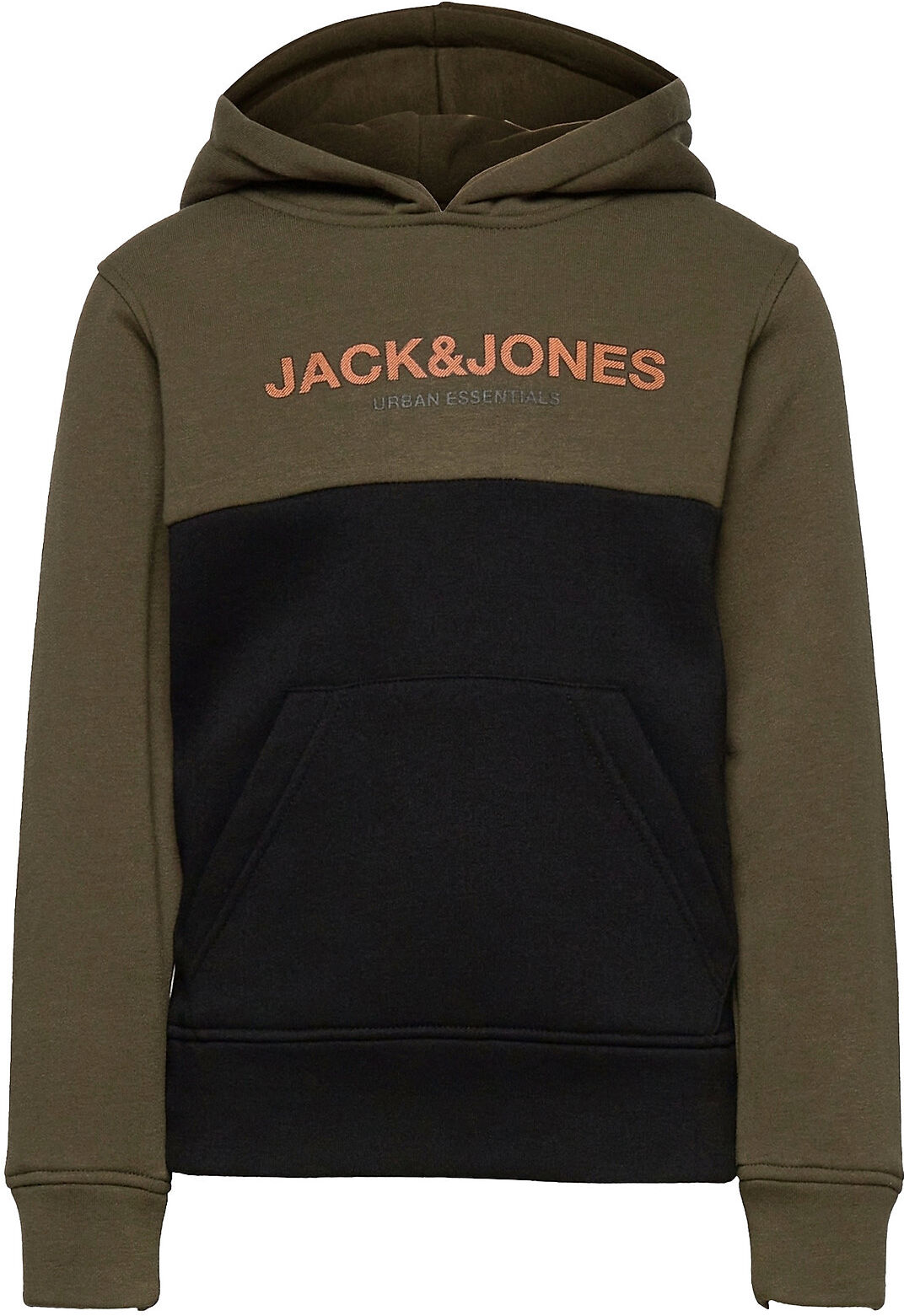 Jack & Jones Jjeurban Blocking Sweat Hood Jr Hettegenser Genser Brun Jack & J S