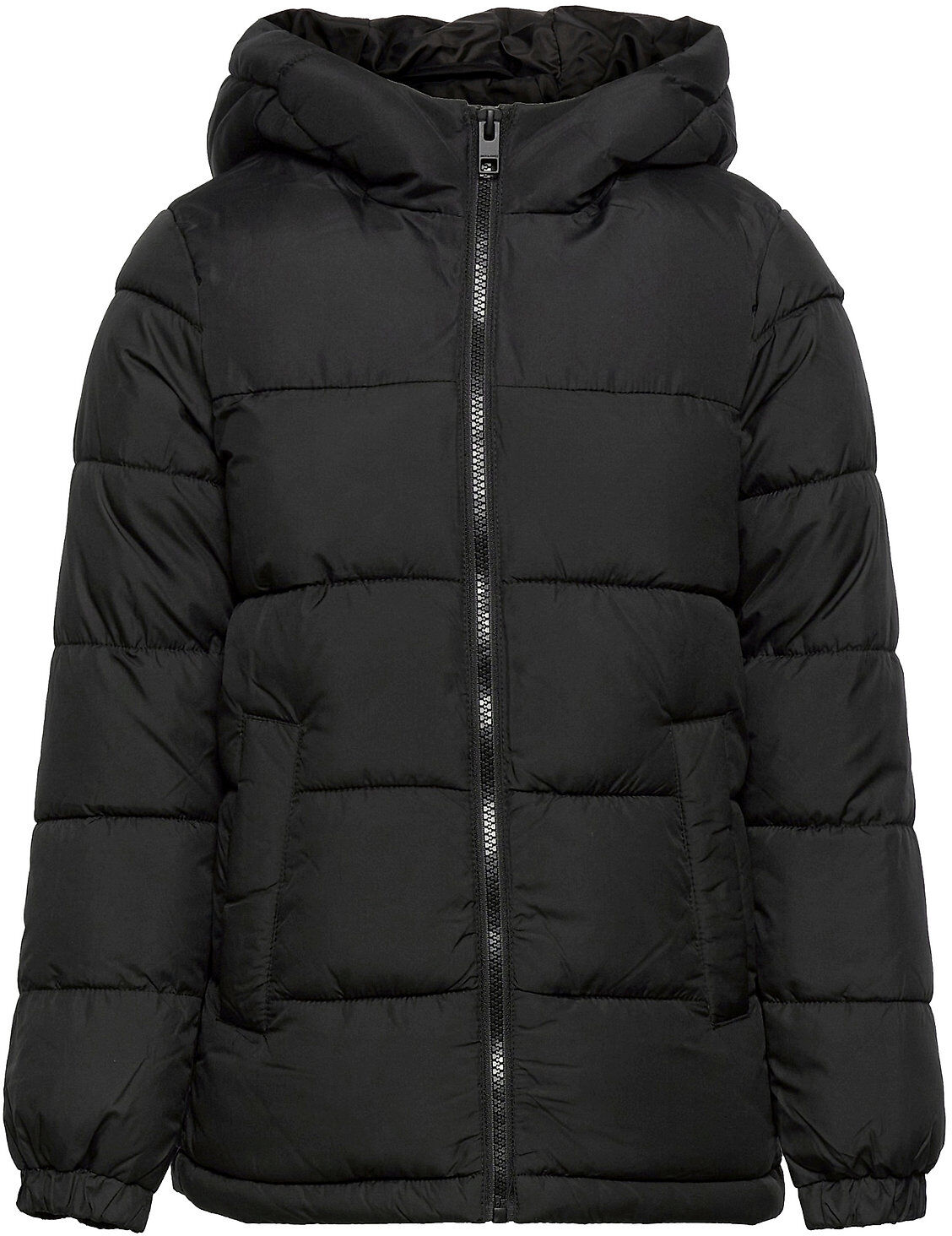 Jack & Jones Jjpaul Puffer Hood Jr Fôret Jakke Svart Jack & J S