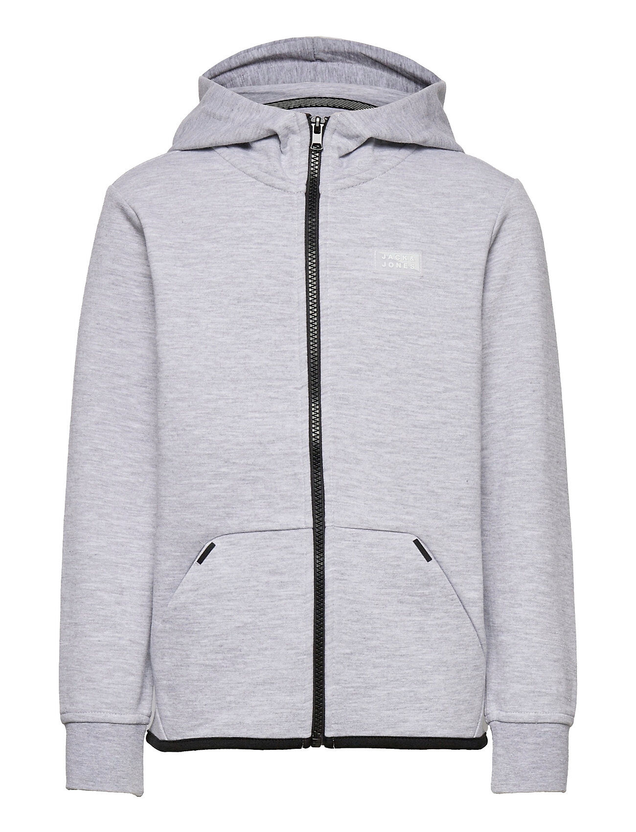 Jack & Jones Jcoair Sweat Zip Hood Jr Hettegenser Genser Grå Jack & J S