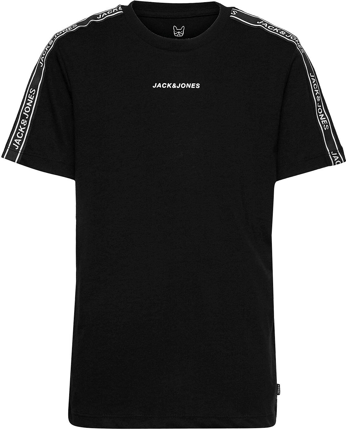 Jack & Jones Jcotaping Tee Ss Crew Neck Jr T-shirts Short-sleeved Svart Jack & J S