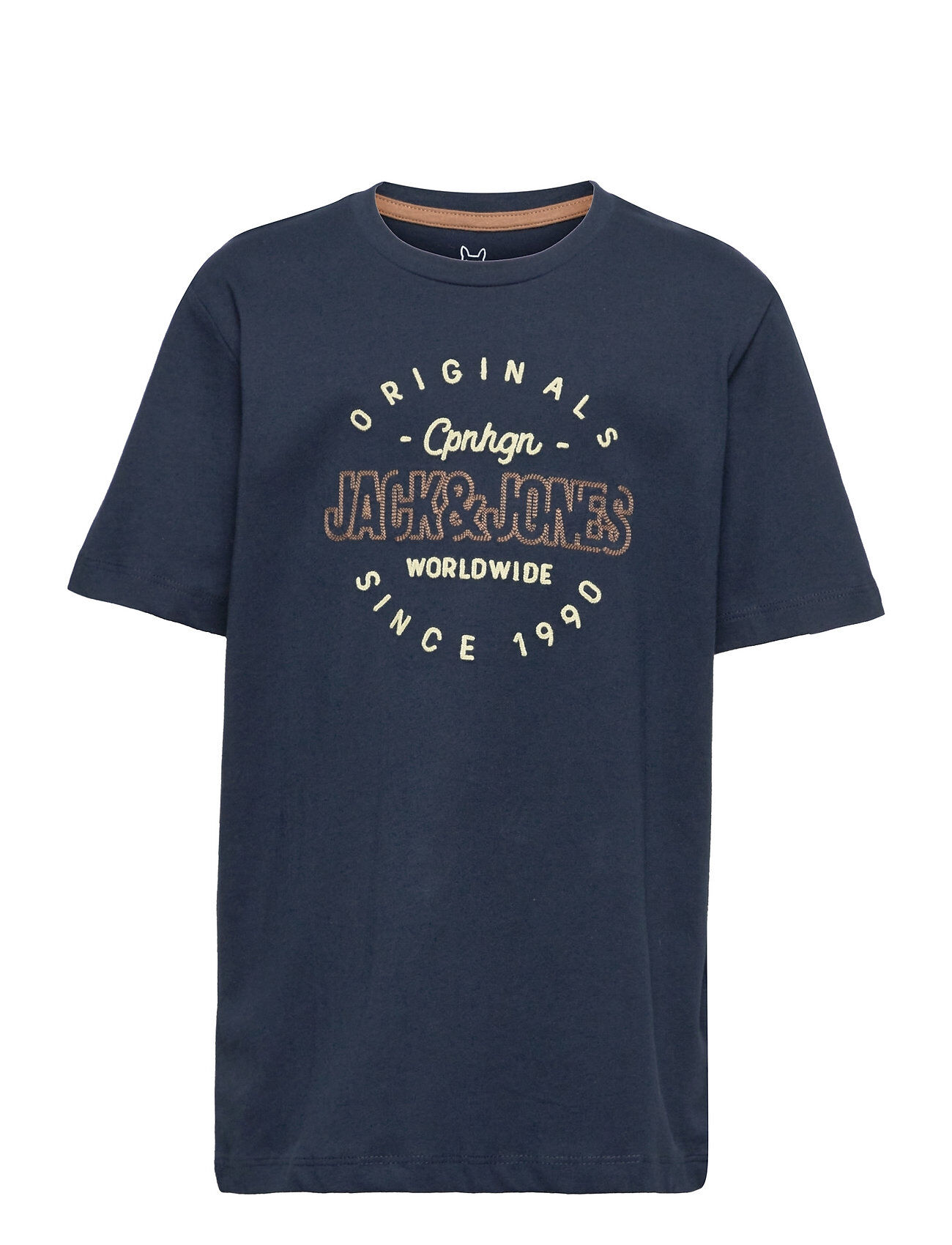Jack & Jones Jorsurface Branding Tee Ss O-Neck Bf Jr T-shirts Short-sleeved Blå Jack & J S