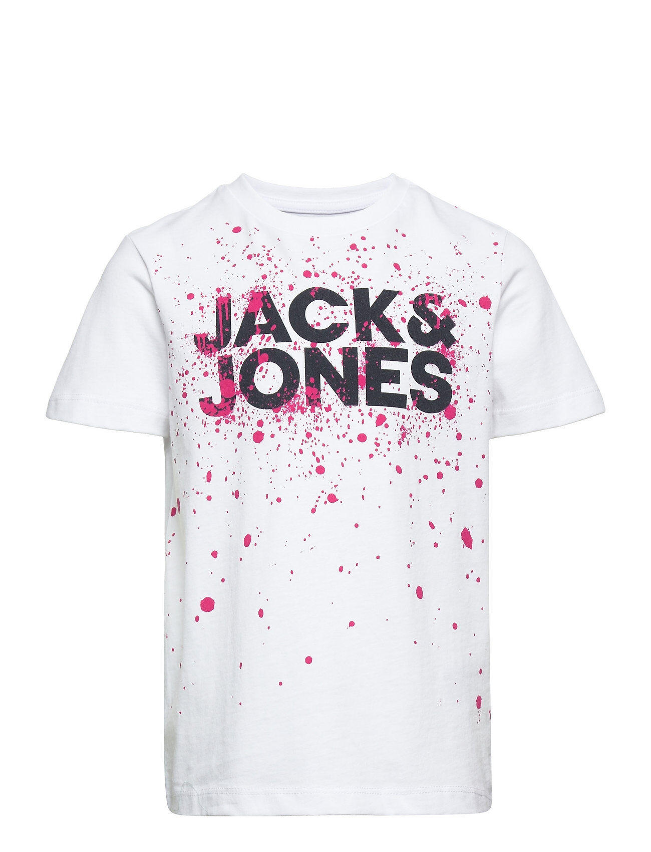 Jack & Jones Jjnew Splash Tee Ss Jr T-shirts Short-sleeved Hvit Jack & J S