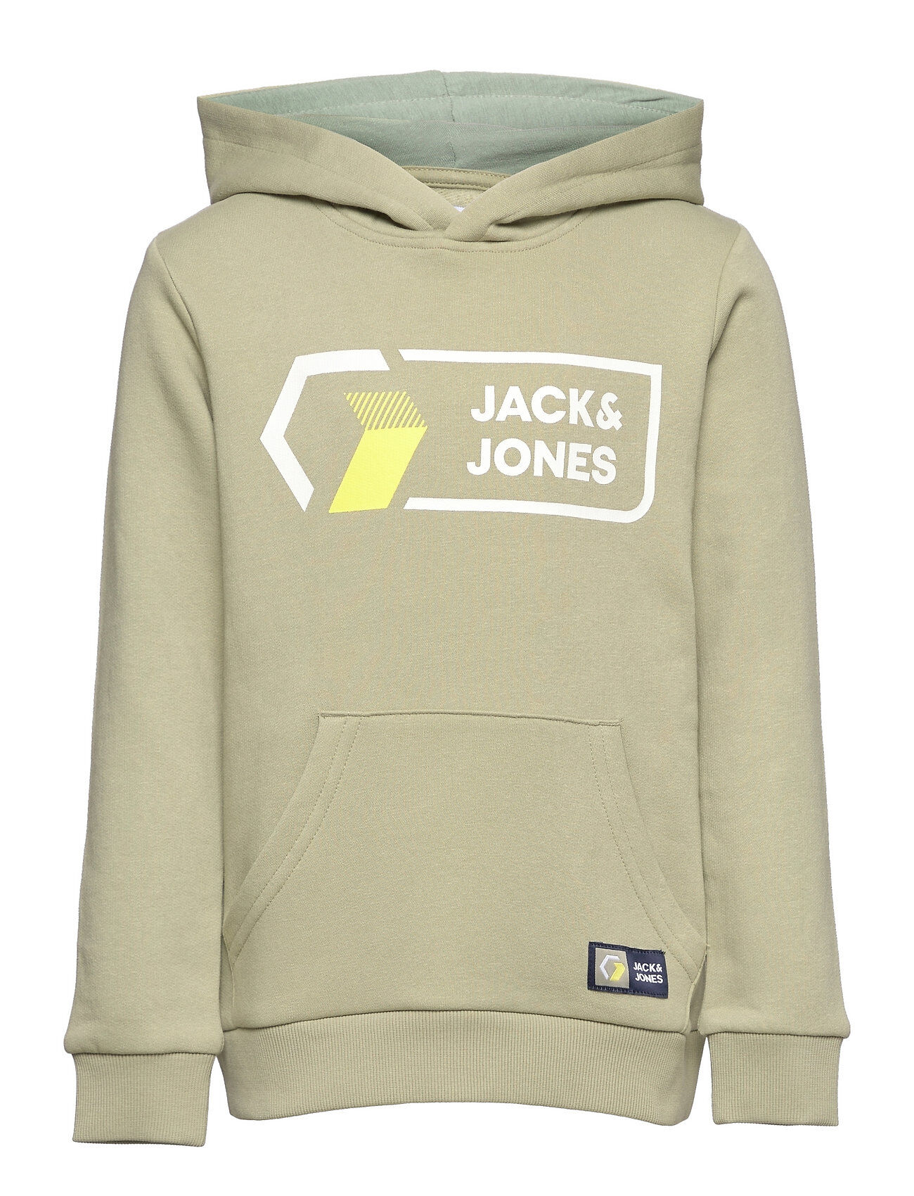 Jack & Jones Jcologan Sweat Hood Ln Jnr Hettegenser Genser Grå Jack & J S