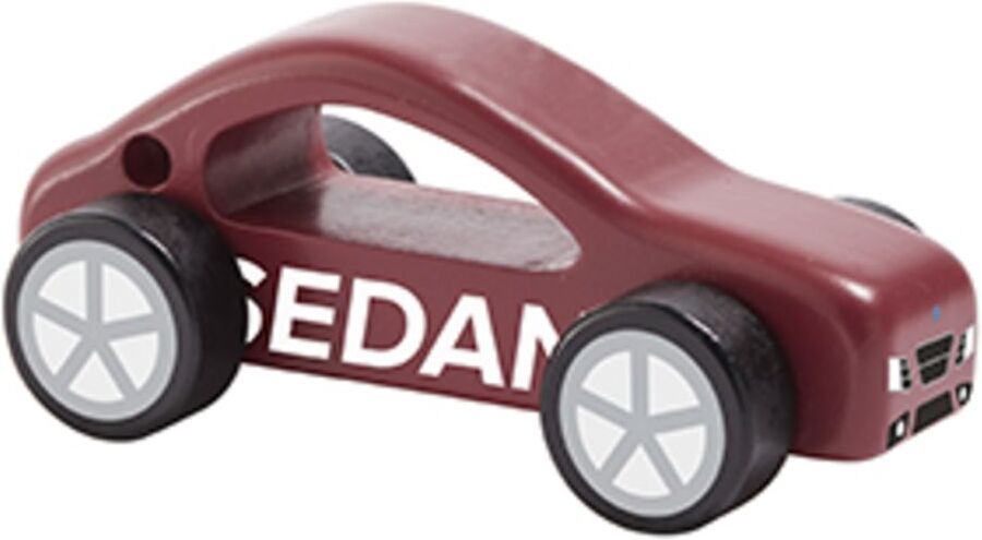 Kids Concept Sedan Car Aiden Toys Toy Cars & Vehicles Toy Cars Rød Kids Concept