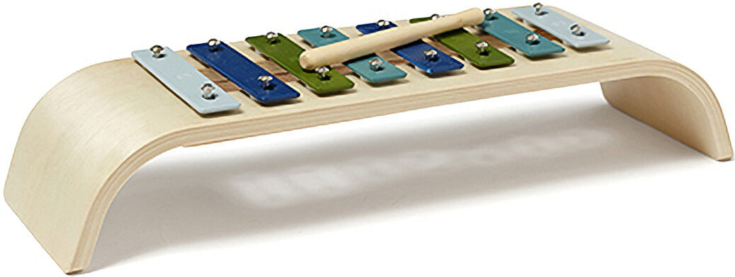 Kids Concept Xyloph Plywood Blue Multi Toys Musical Instruments Blå Kids Concept