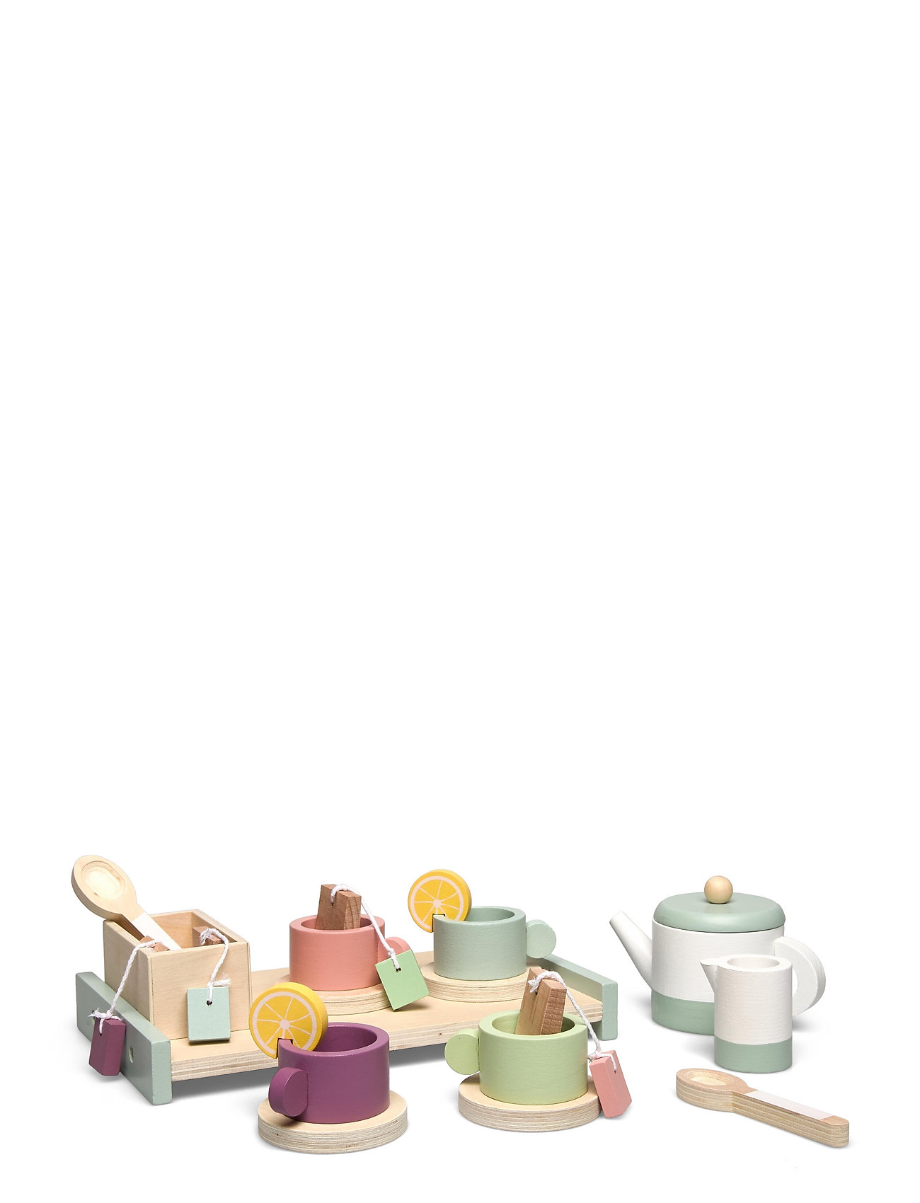 Kids Concept Tea Set Bistro Toys Toy Kitchen & Accessories Coffee & Tee Sets Multi/mønstret Kids Concept