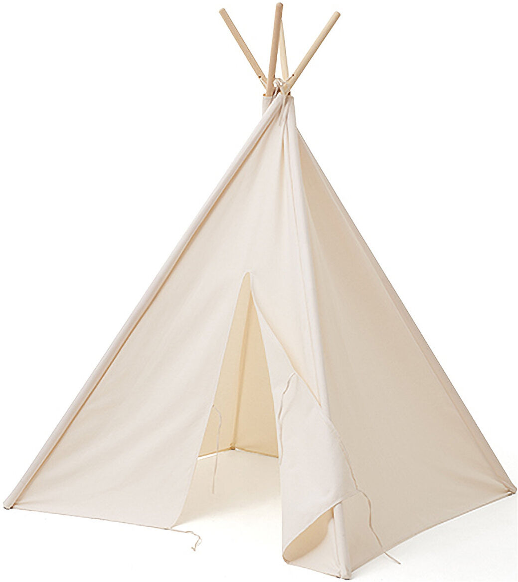 Kids Concept Tipi Tent Off White Home Kids Decor Play Tent Hvit Kids Concept